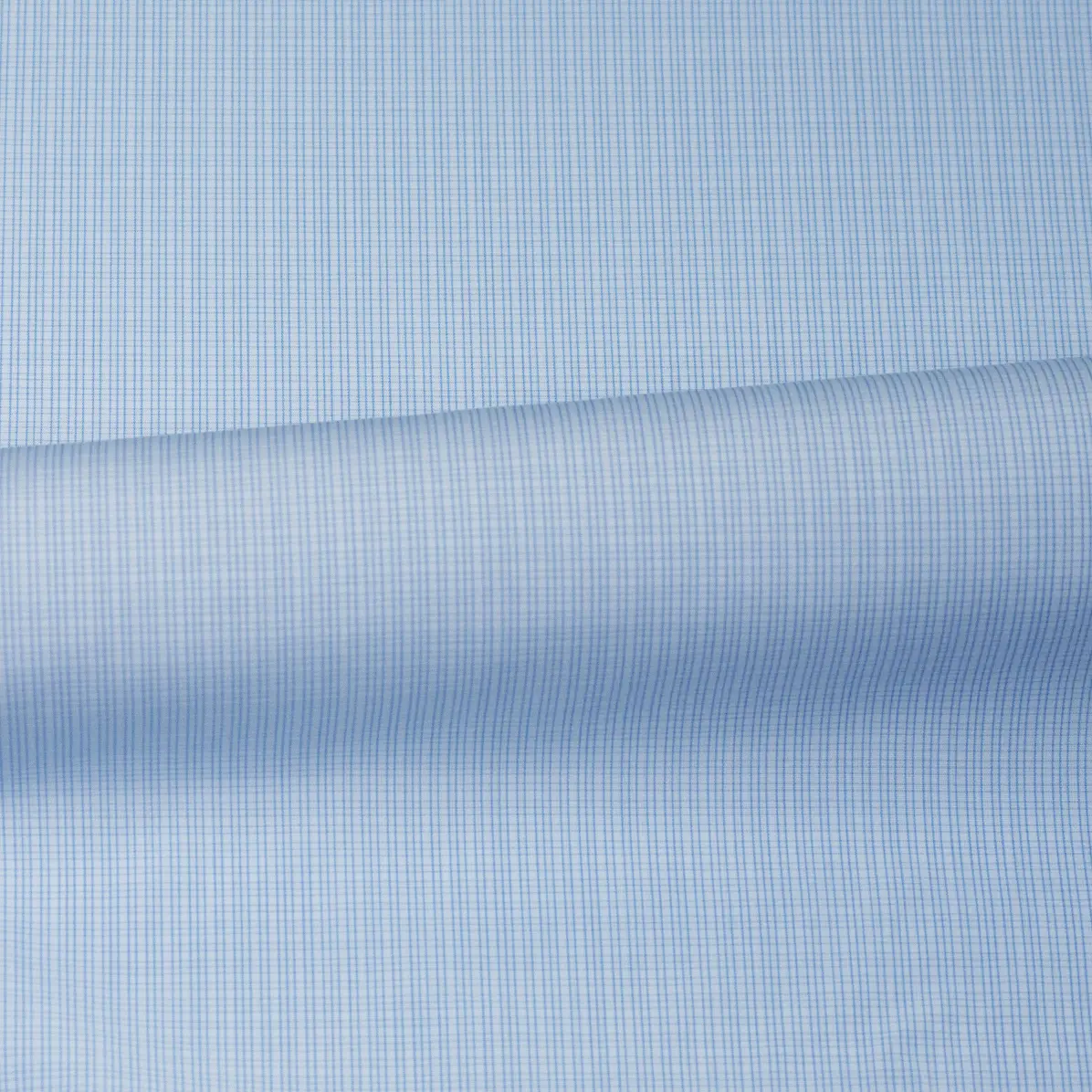 Supraluxe Medium Blue Popelin Check 3