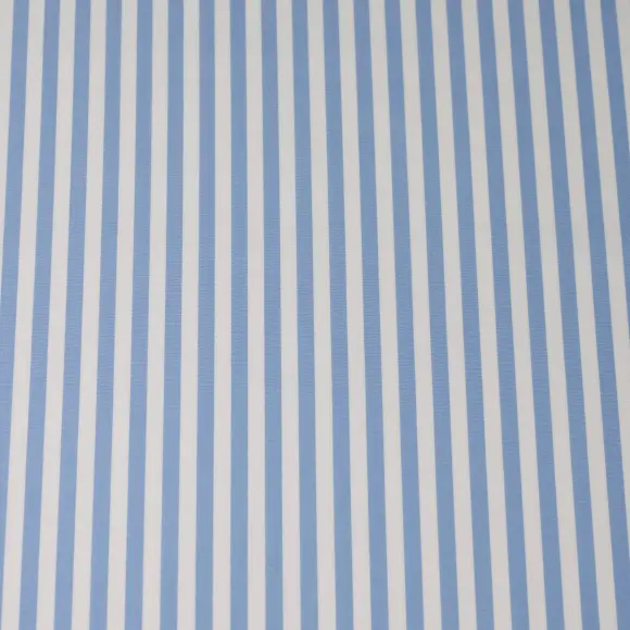 Supraluxe Bleu clair Popeline Rayures 8 - 4