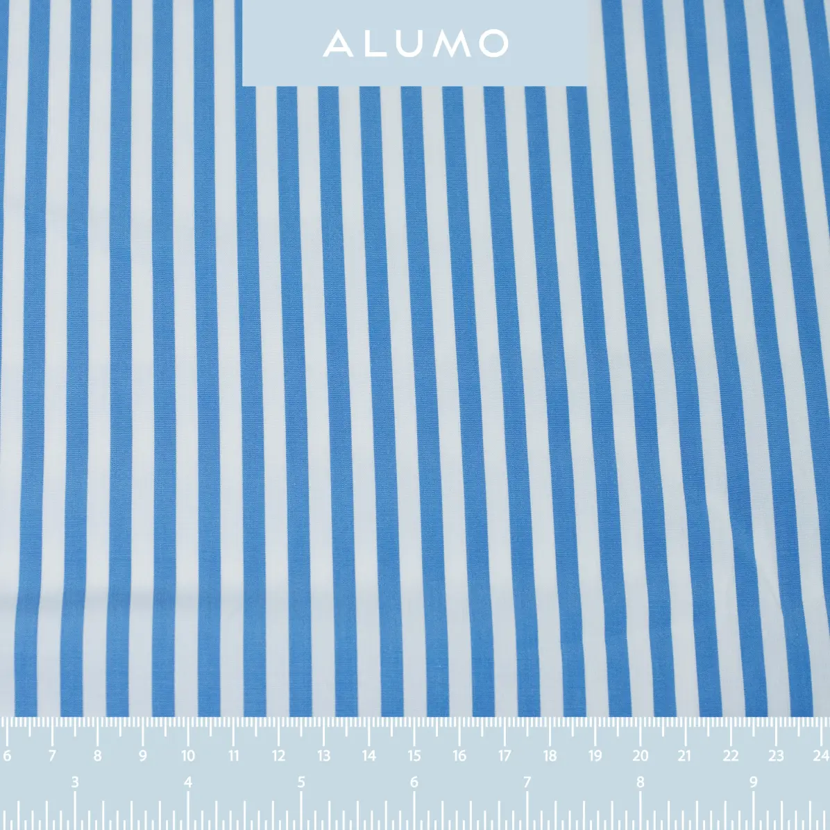 Supraluxe Blu medio Popelin Righe 6