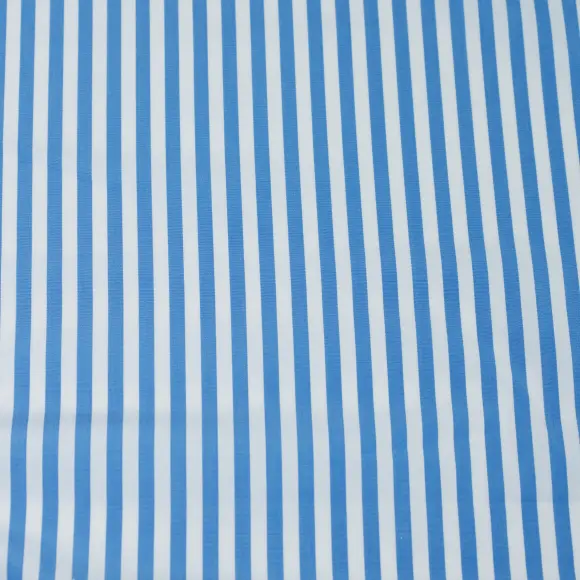 Supraluxe Blu medio Popelin Righe 6 - 4