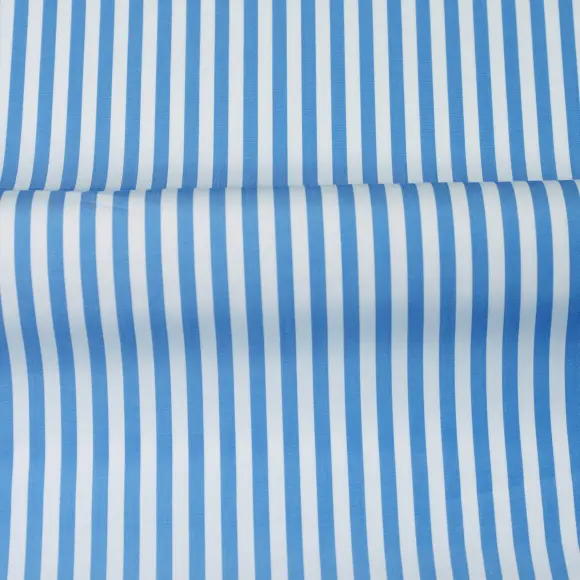 Supraluxe Blu medio Popelin Righe 6 - 3