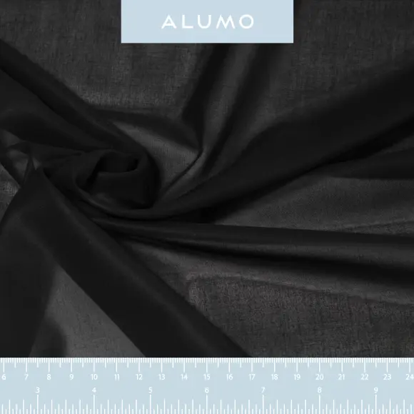 Voile Surselva Black Voile Solid plain - 2