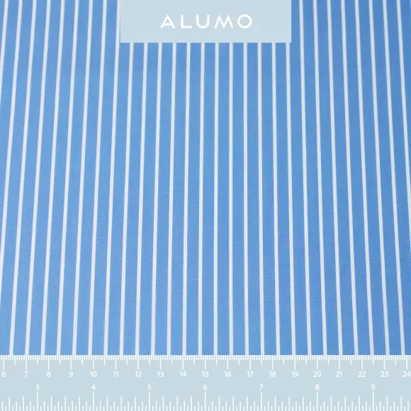 Silvano Blu medio Popelin Righe 2 - 2