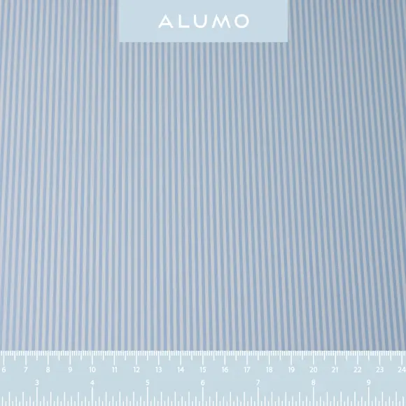 Soyella Bleu clair Popeline Rayures 2 - 2