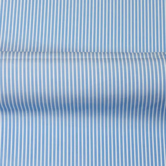 Soyella Arte Medium Blue Dobby/Structured Stripes 1 - 3