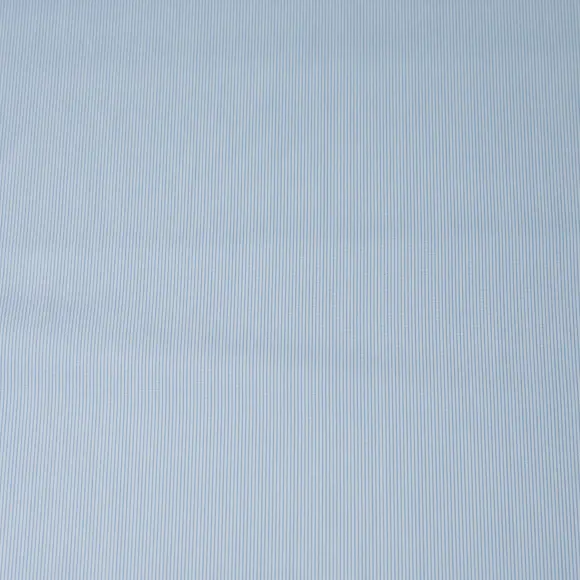Suprastretch Popelin Hellblau Popelin Streifen - 4