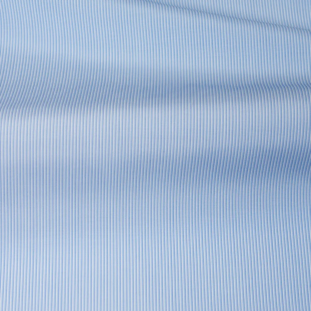 Soyella Duecento Mittelblau Popelin Streifen 1