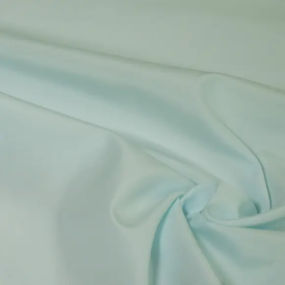 Organic Supraluxe Turquoise Popelin Solid plain