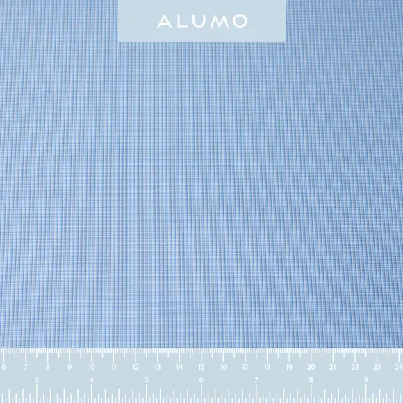 Soyella Duecento Medium Blue Popelin Check - 2