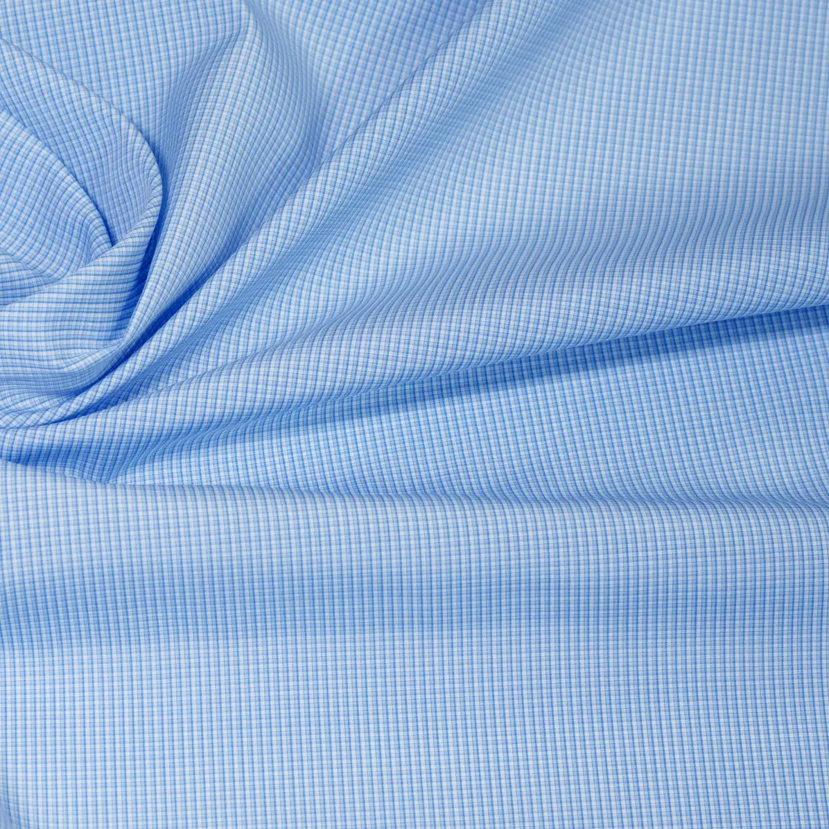 Soyella Duecento Medium Blue Popelin Check