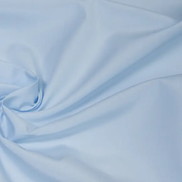 Organic Supraluxe Azzurro Popelin Tinta unita