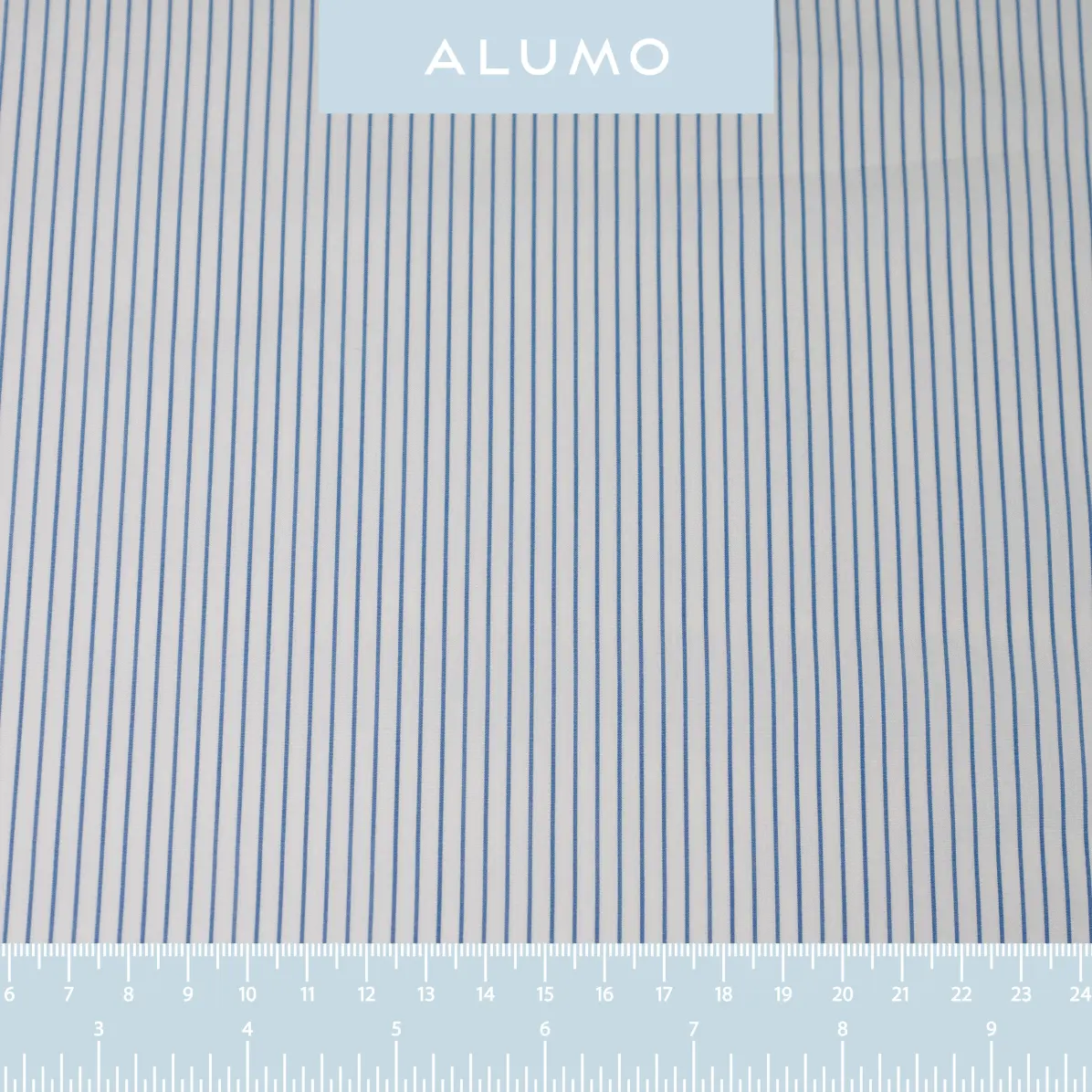 Soyella Duecento Medium Blue Popelin Stripes 3