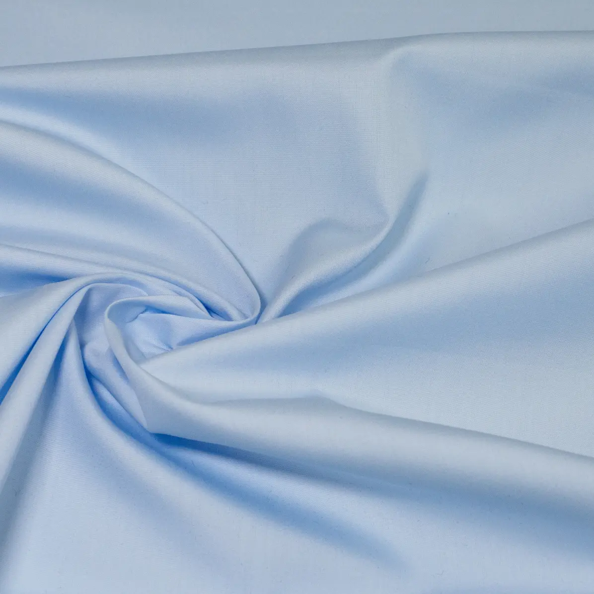 Organic Supraluxe Bleu moyen Popeline Uni