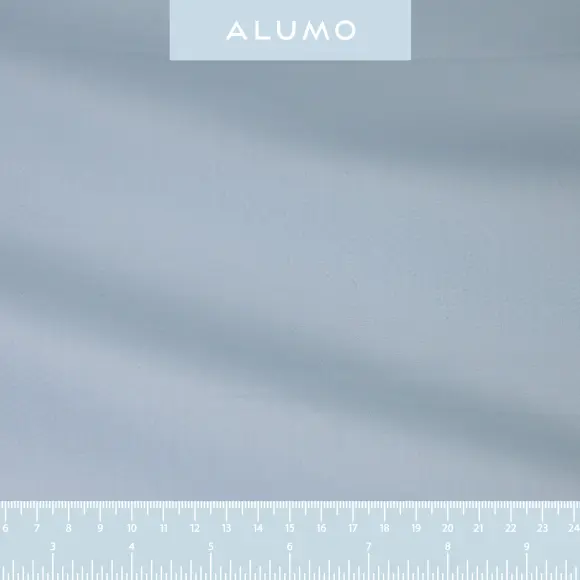 Organic Supraluxe Bleu moyen Popeline Uni - 2