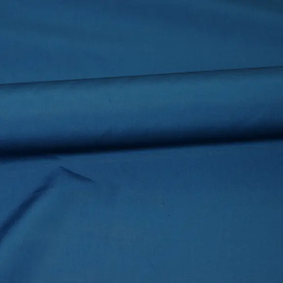 Organic Supraluxe Dark Blue Popelin Solid plain 1 - 3