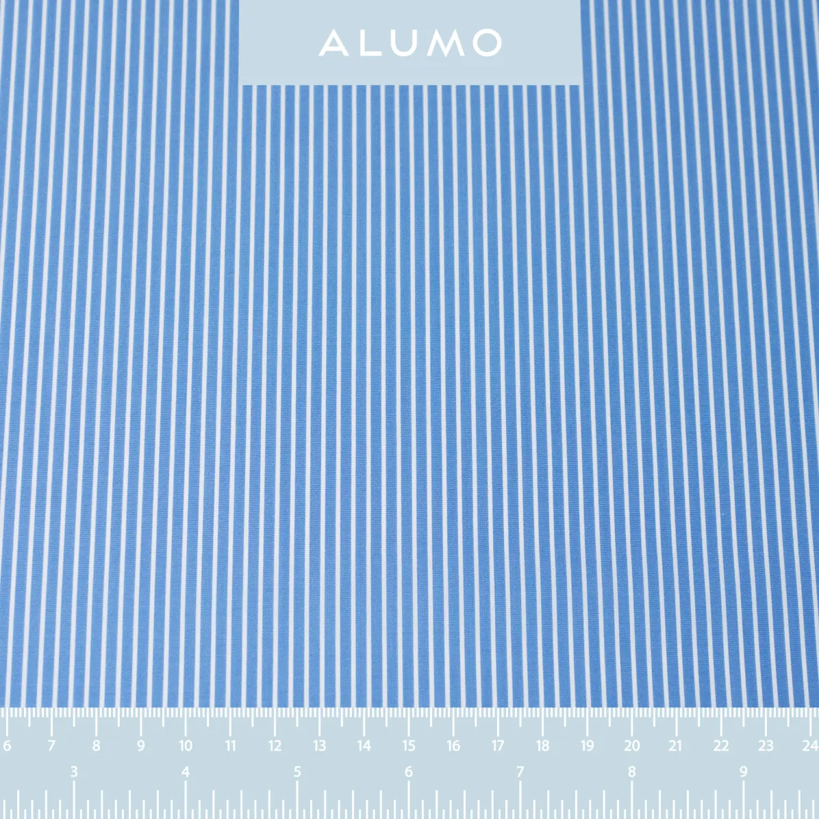 Silvano Medium Blue Popelin Stripes 1