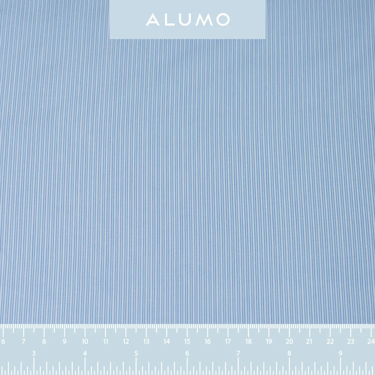 Organic Supraluxe Medium Blue Popelin Stripes 1