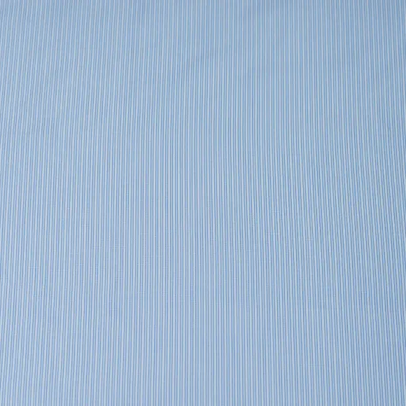 Organic Supraluxe Medium Blue Popelin Stripes 1 - 4