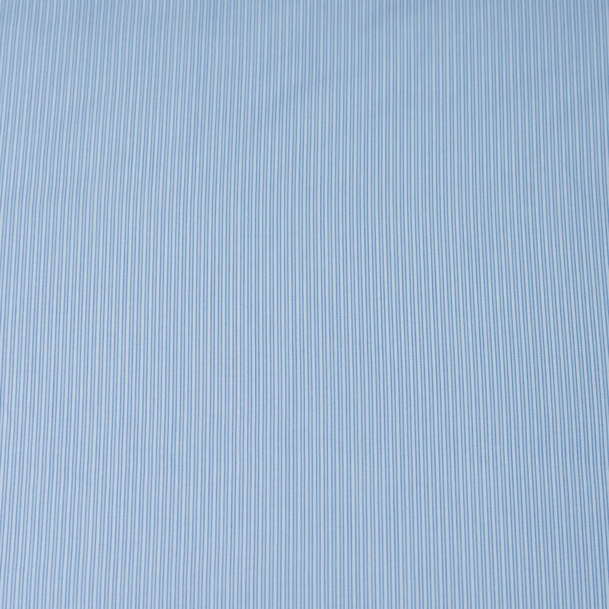 Organic Supraluxe Medium Blue Popelin Stripes 1