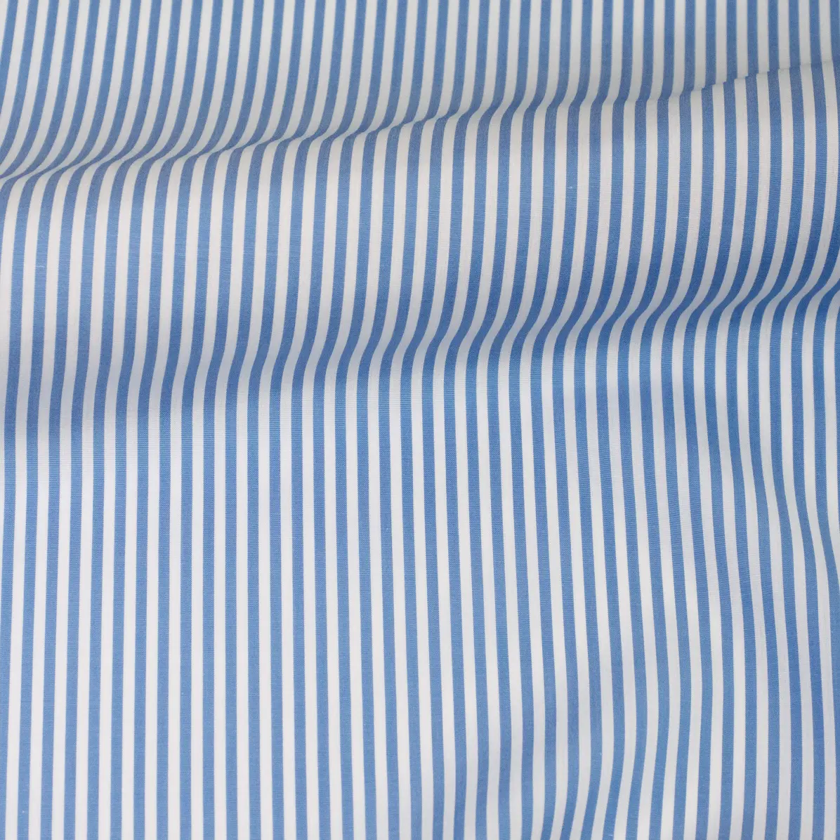 Soyella Duecento Medium Blue Popelin Stripes 1