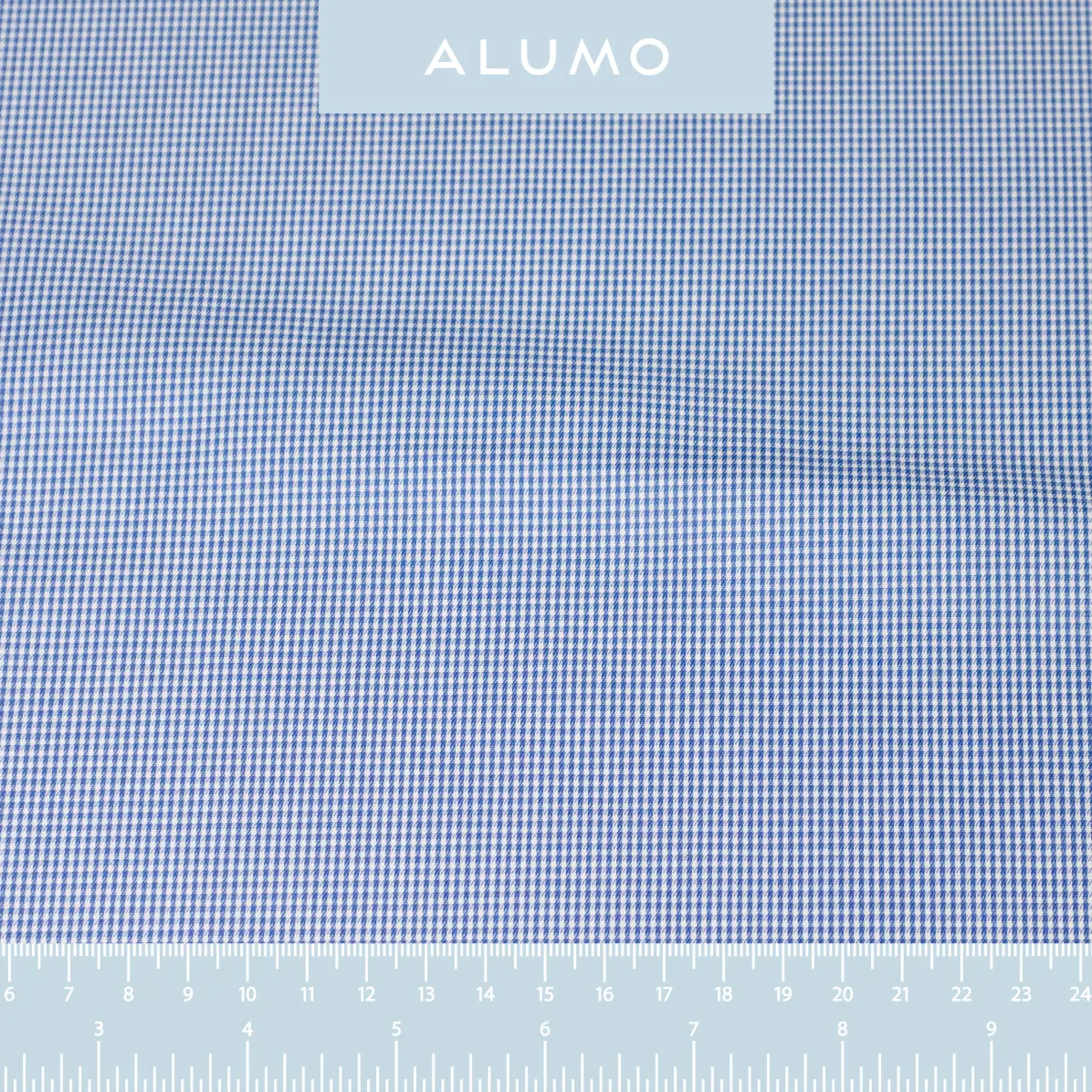 Twill Soprano Bleu moyen Sergé Carreaux  