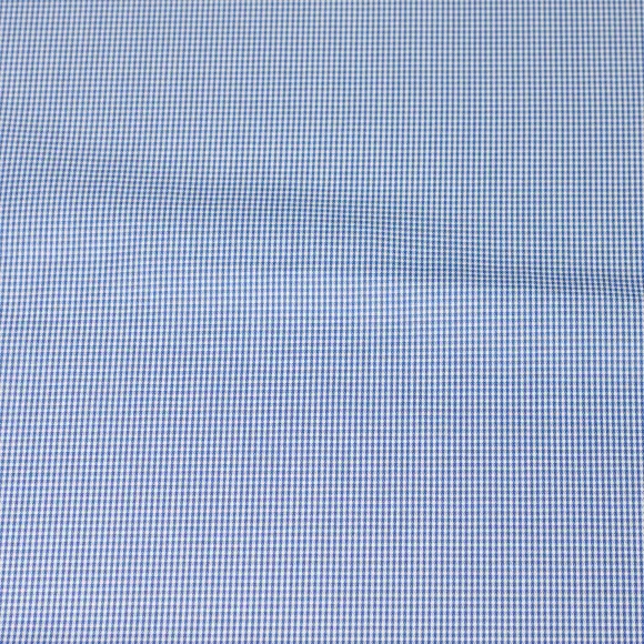 Twill Soprano Bleu moyen Sergé Carreaux   - 4