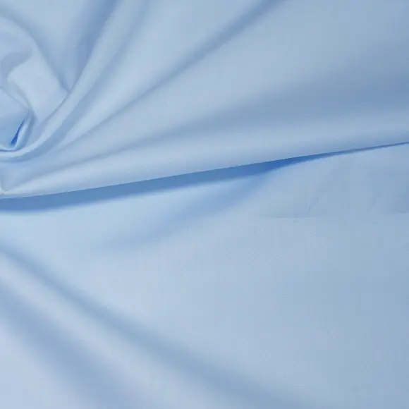 Salvatore Triplo Light Blue Twill Solid plain