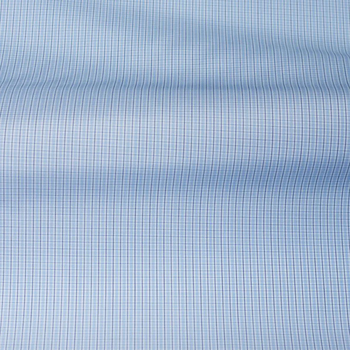 Soyella Duecento Bleu clair Popeline Carreaux 2