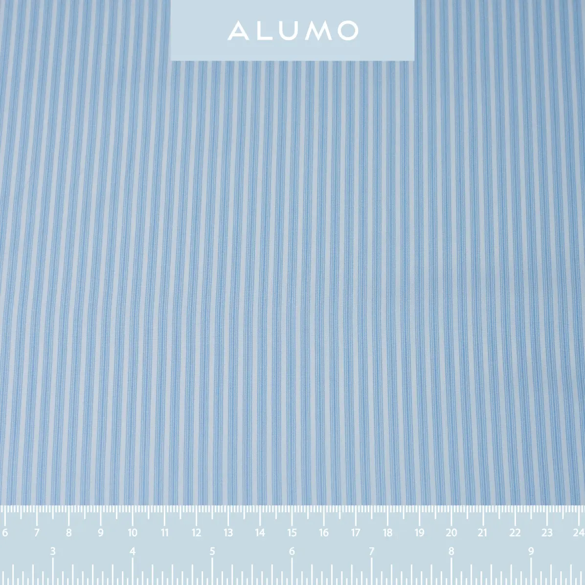 Organic Supraluxe Mittelblau Popelin Streifen 2