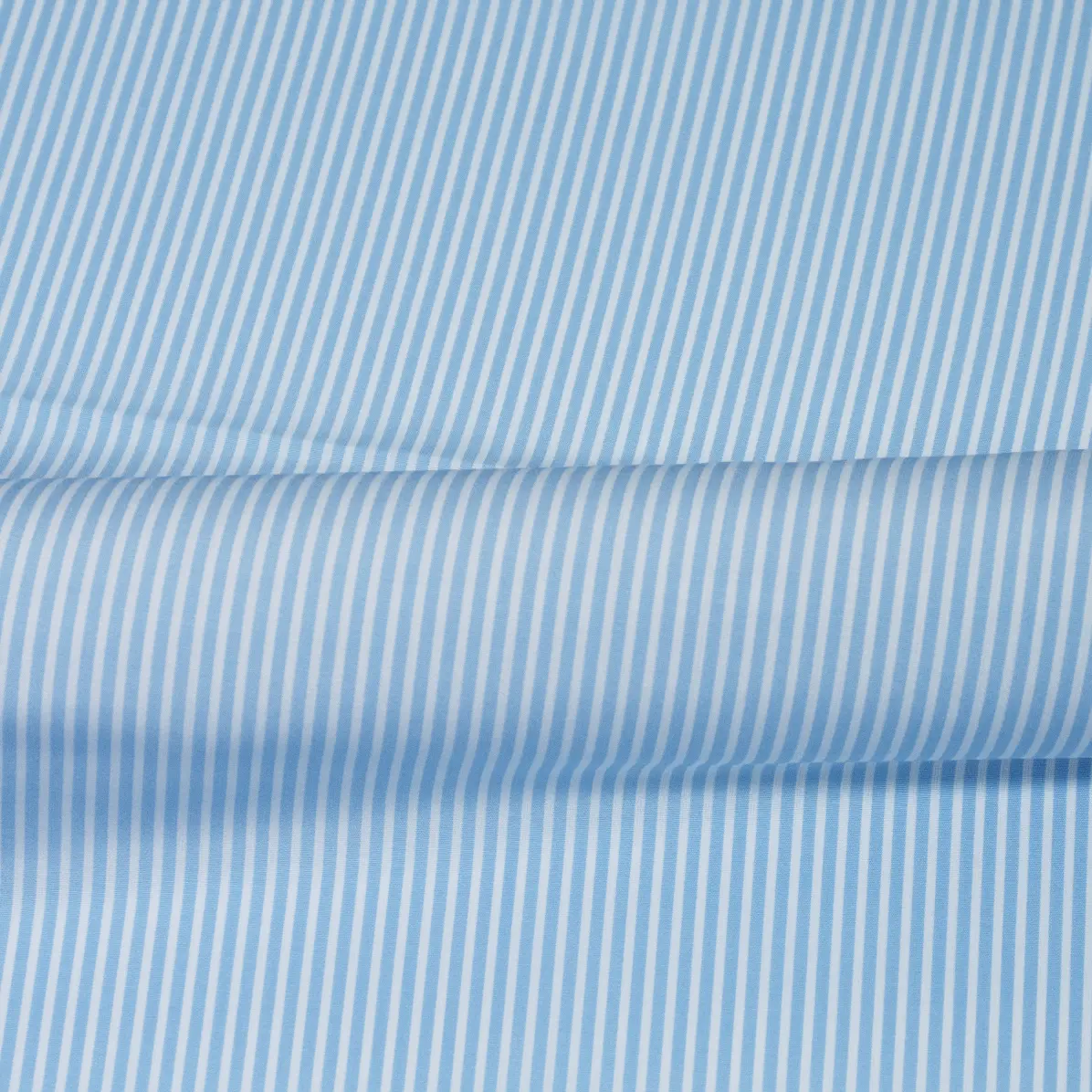 Organic Supraluxe Blu medio Popelin Righe 3