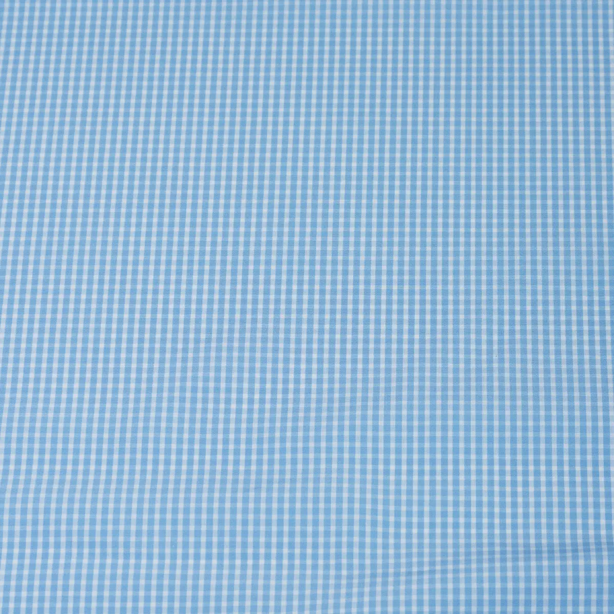Organic Supraluxe Medium Blue Popelin Check 3