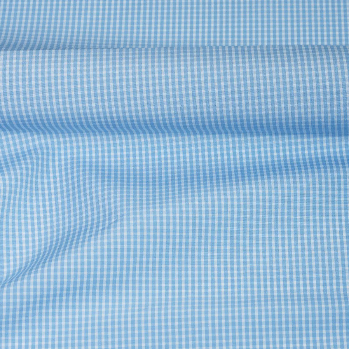 Organic Supraluxe Medium Blue Popelin Check 3
