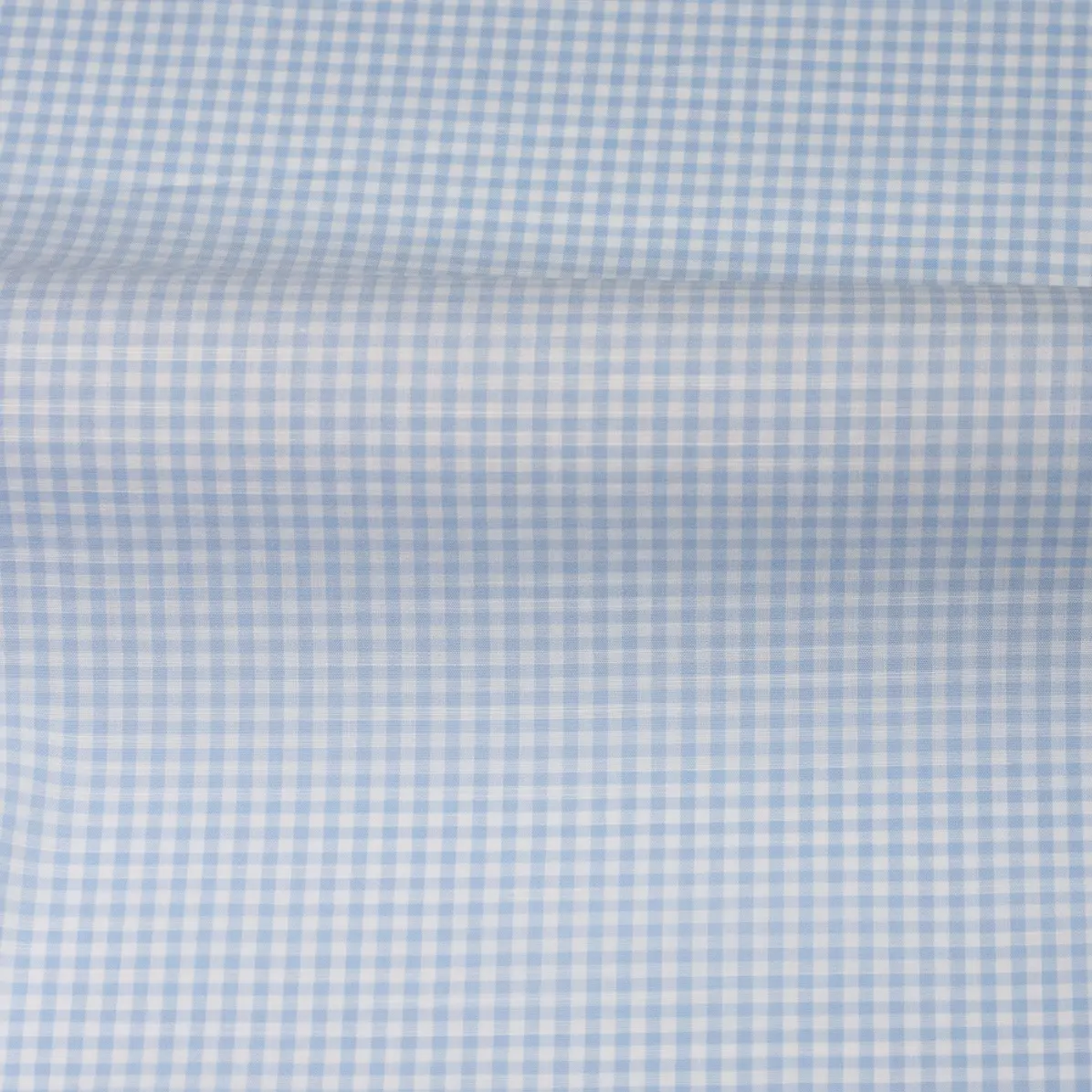 Avellino Bleu clair Popeline Carreaux  