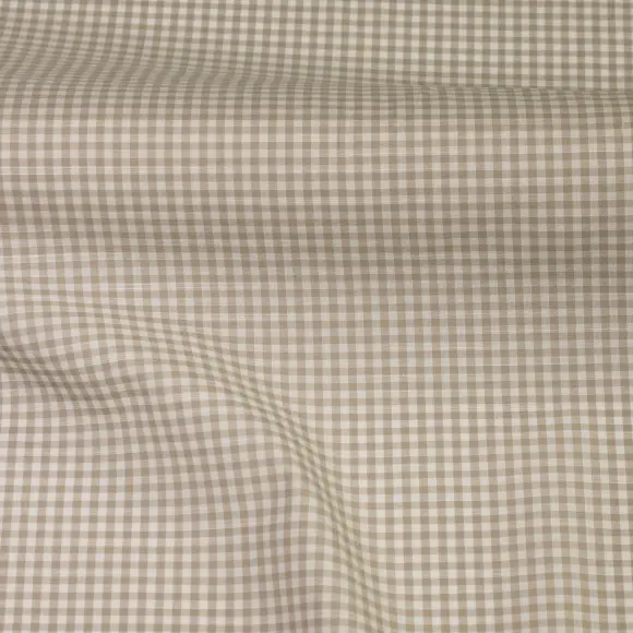 Avellino Grey Popelin Check - 3