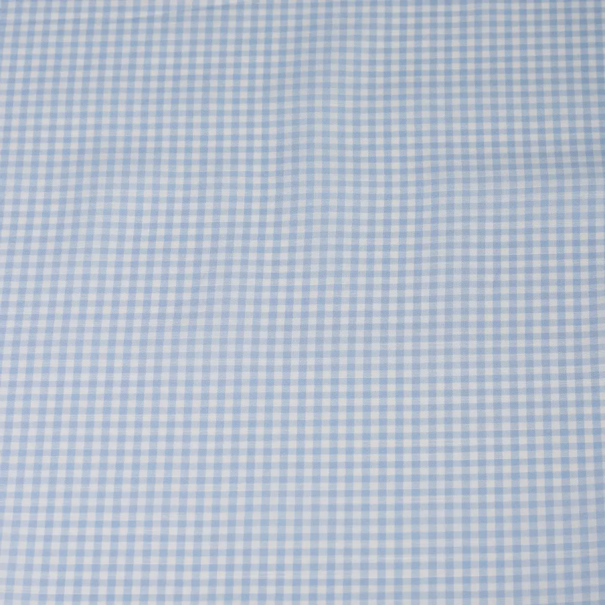 Avellino Bleu clair Popeline Carreaux  