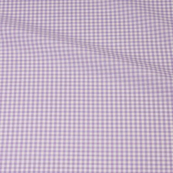 Avellino Lilac Popelin Check - 4