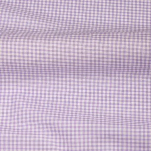 Avellino Lilac Popelin Check - 3