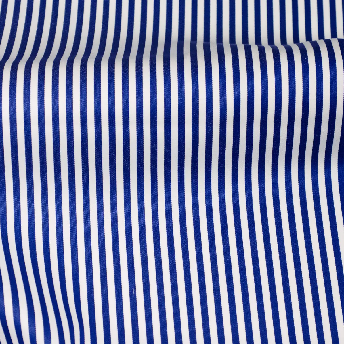 Satin Medium Blue Satin Stripes
