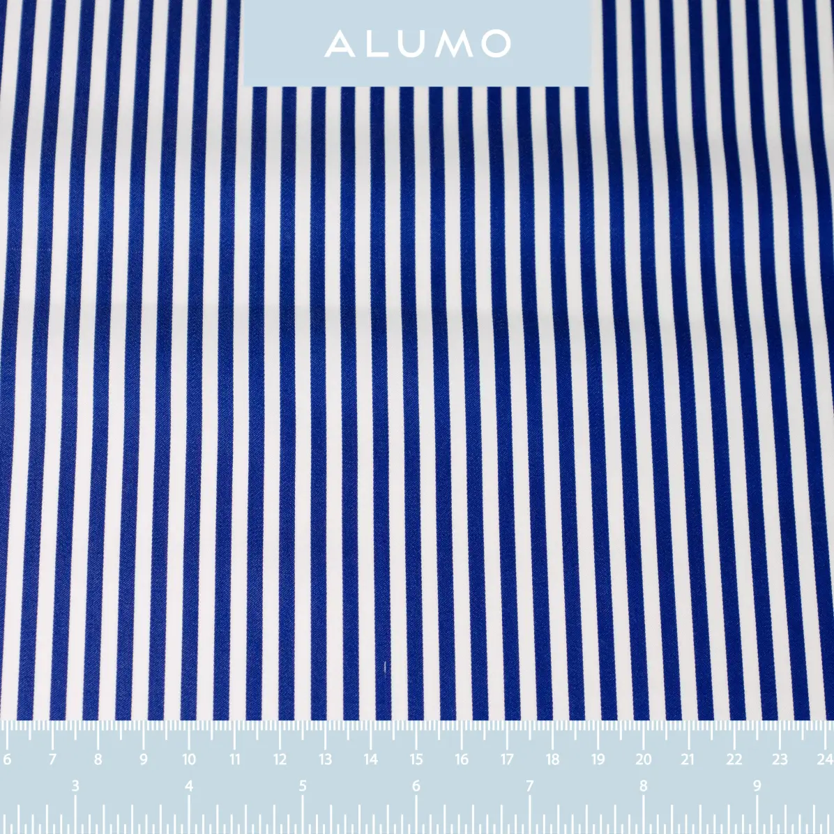 Satin Medium Blue Satin Stripes