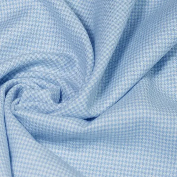 Cashmerello Mittelblau Köper Strukturierte einfarbiger