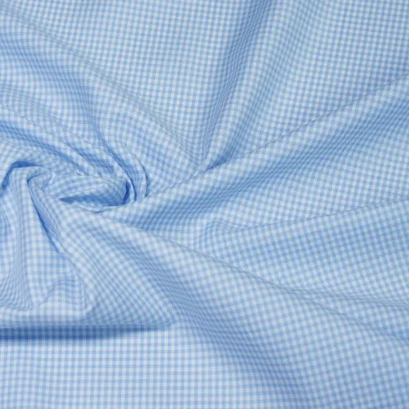 Cashmerello Light Light Blue Twill Check