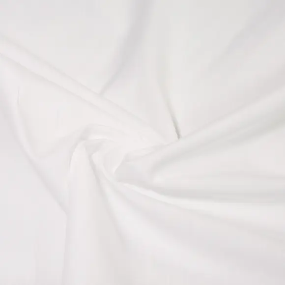 Avellino White Popelin Solid plain