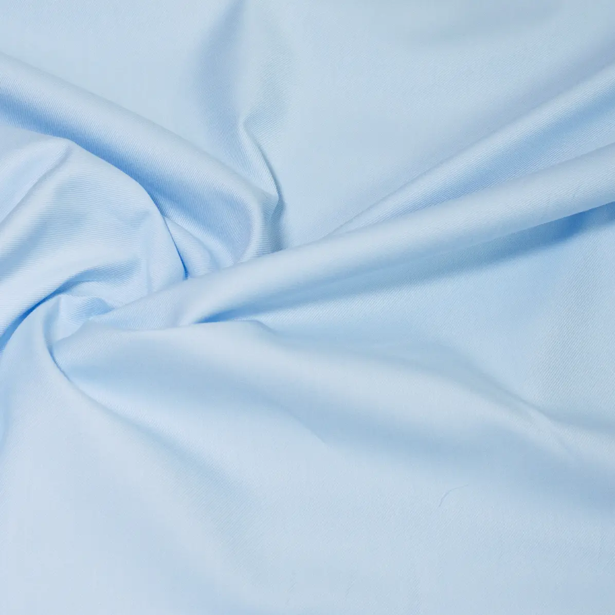 Flanello Light Blue Twill Solid plain