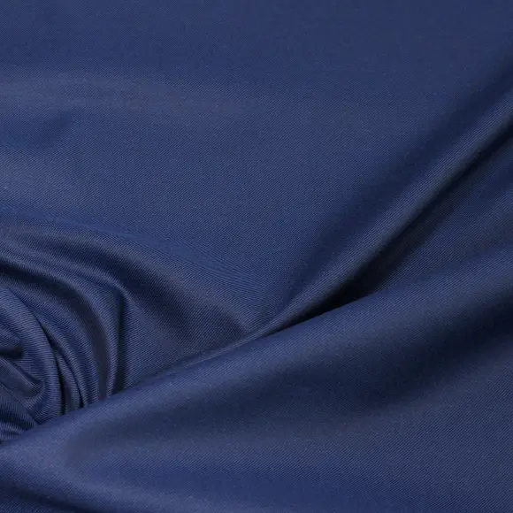 Flanello Dark Blue Twill Solid plain