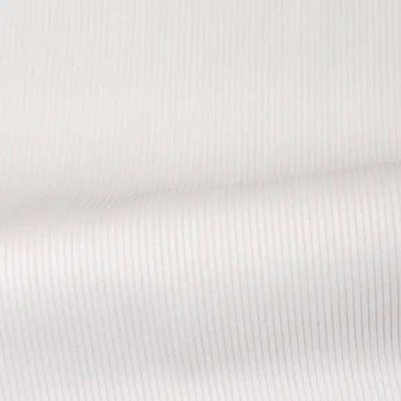 Voile Plissé Weiß Plissee Strukturierte Streifen 1 - 3