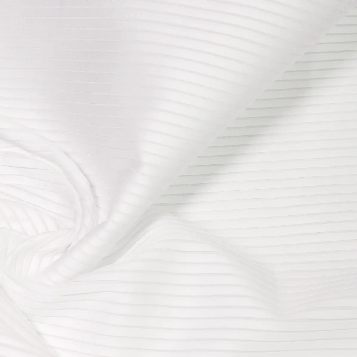 Voile Plissé Weiß Plissee Strukturierte Streifen 4