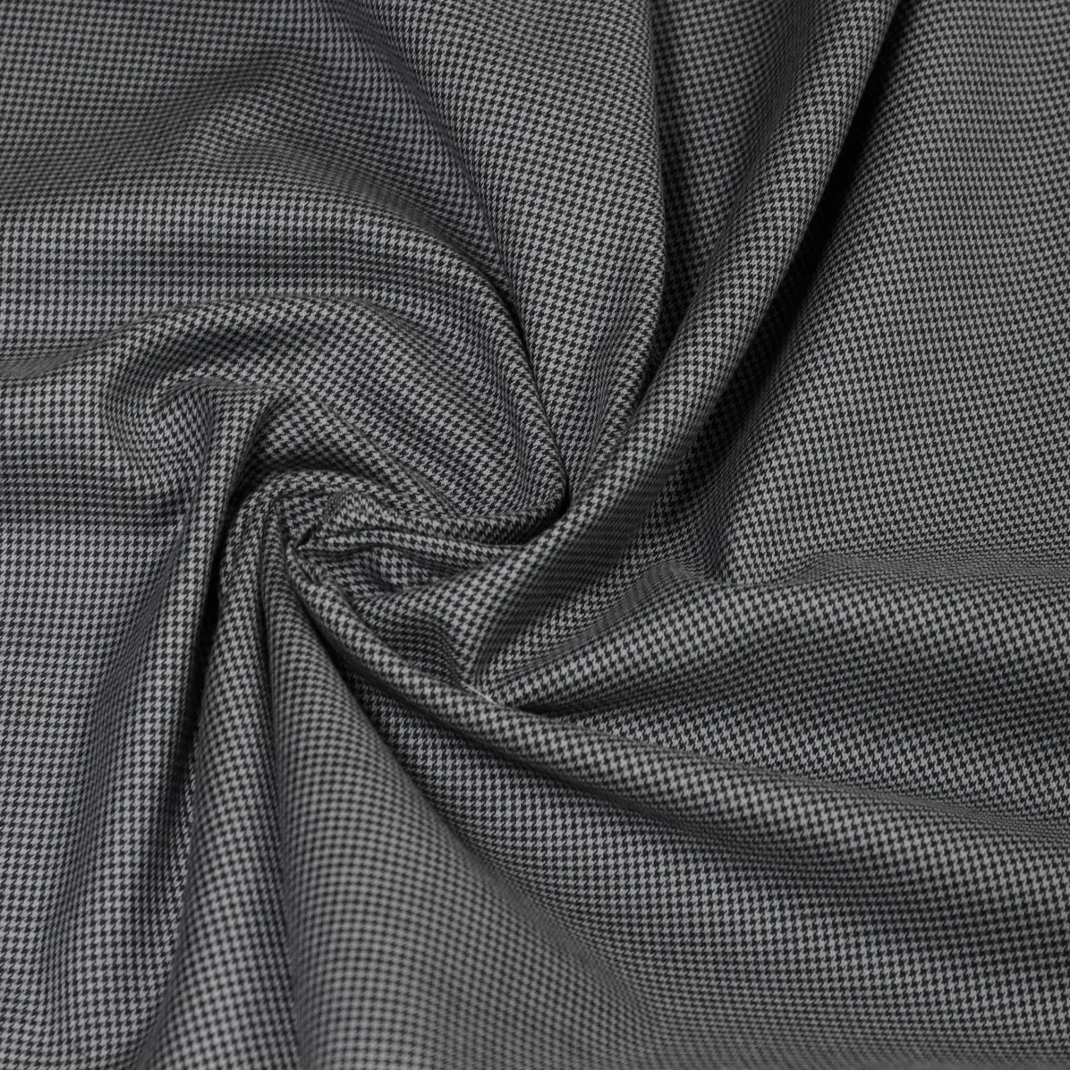 Flanello Junior Black Twill Solid Plain Structured