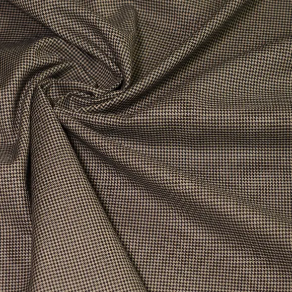 Flanello Junior Marrone Twill Tinta unita strutturata