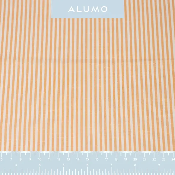 Avellino Orange Popelin Stripes - 2