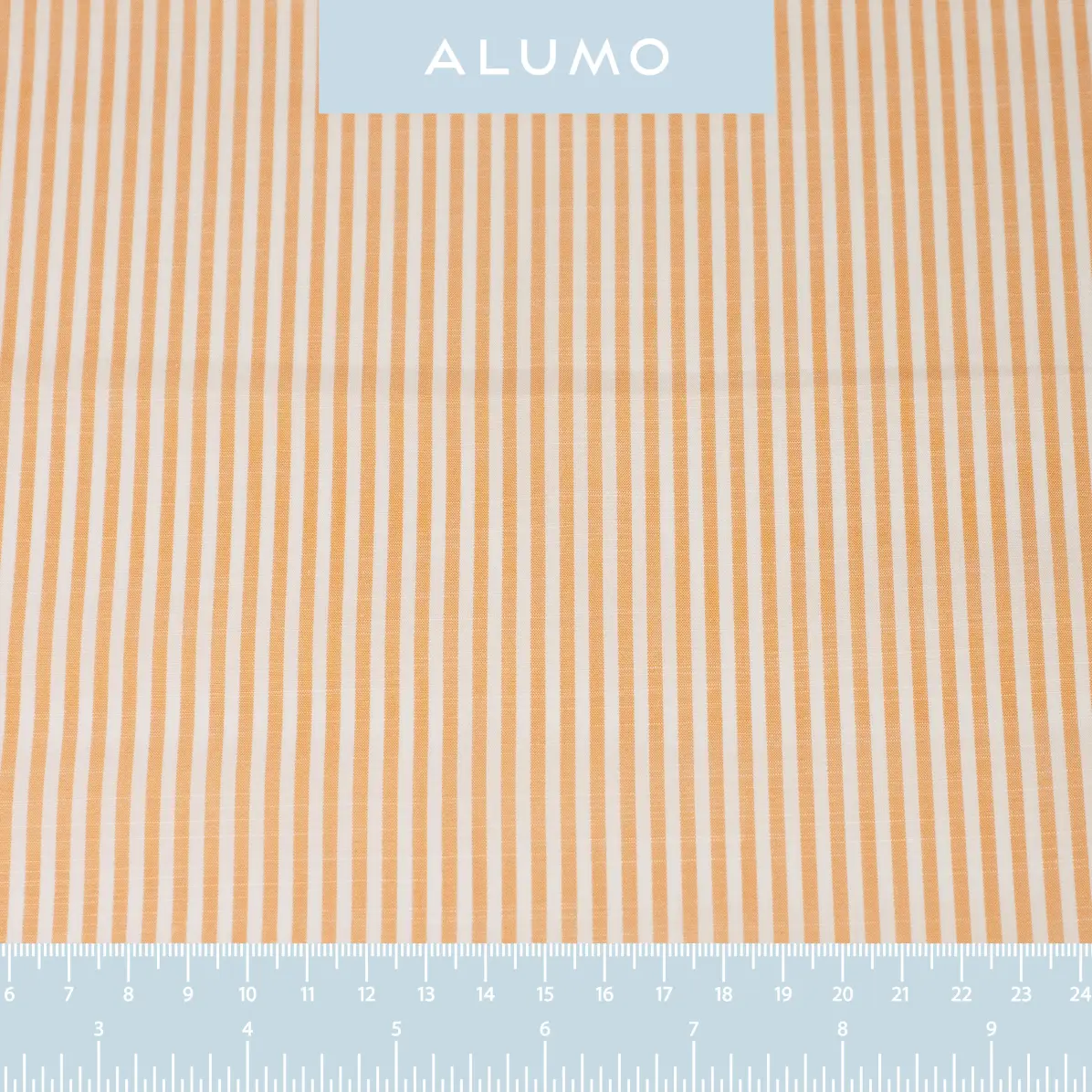 Avellino Orange Popelin Stripes